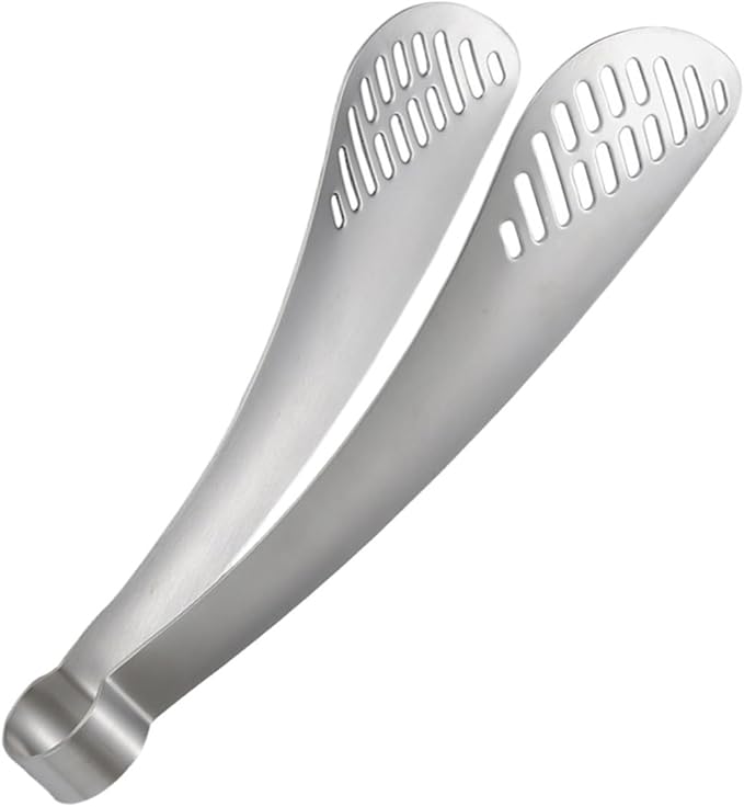 Stainless Steel BBQ Food Tongs Practical Serving Clamp For Steak Grill Essential 1 Pc - Image 1