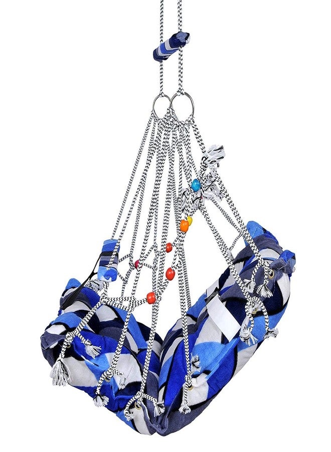 Oberlo Anand_Corporation Cotton Swing for Kids Baby's Children Folding and Washable 0-3 Years with Safety Belt Home Garden Jhula for Babies for Indoor Outdoor, Baby Hanging. Swing Jhula - Image 4