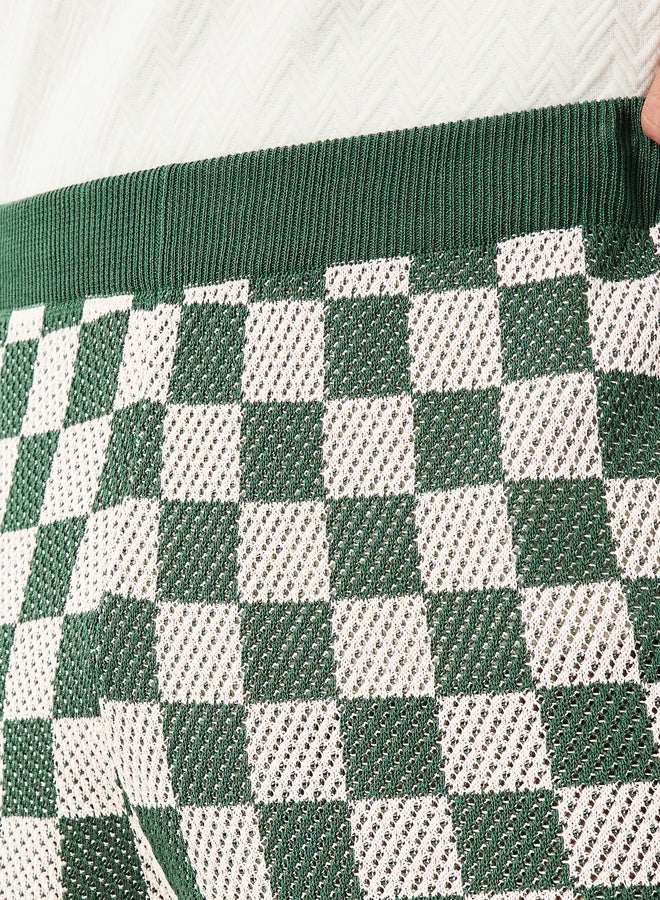 Styli Men Relaxed Fit Crochet Knitted Shorts - Image 3