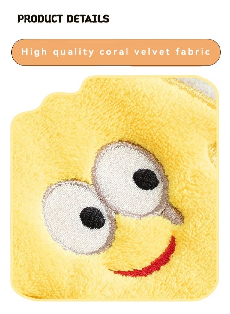 2PCSHand Towel,Dry Hands Instantly Kitchen Household Cleaning Cloths Towel,Thick Coral Fleece Hanging Towel - Image 3