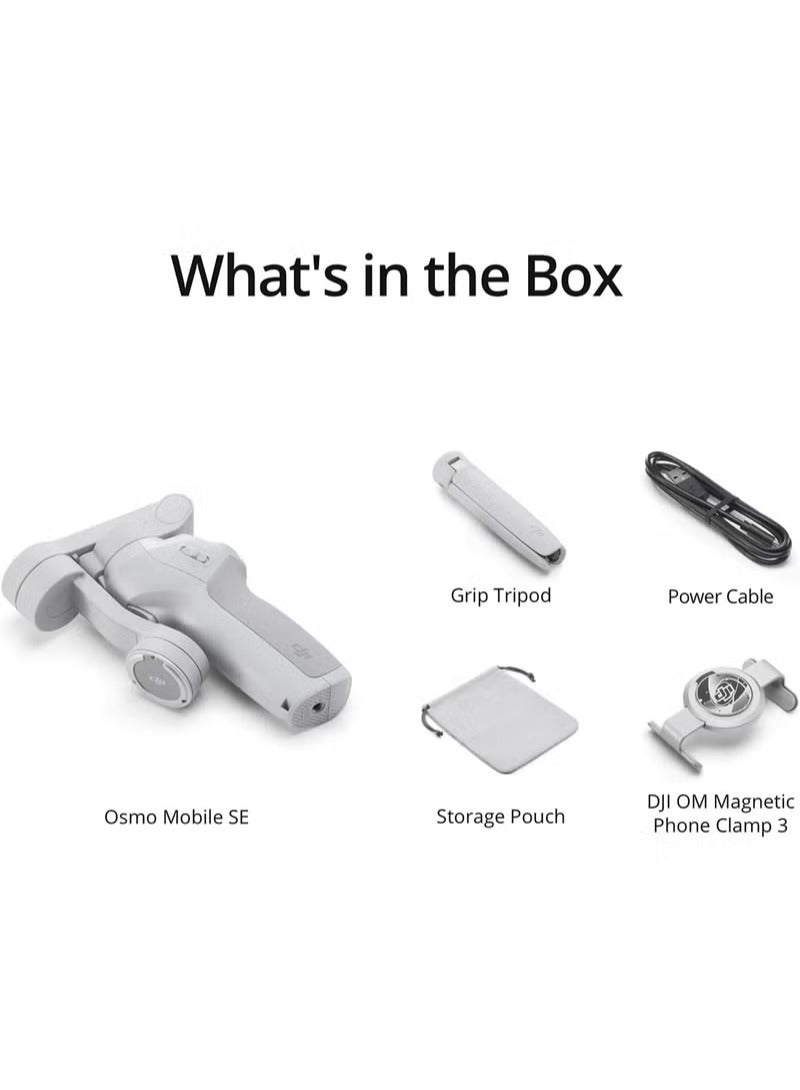 دي جي آي أوسمو موبايل SE جيمبال ذكي، جيمبال هاتف بثلاث محاور، جيمبال للأندرويد والآيفون، مثبت تصوير المدونات المرئية لفيديوهات يوتيوب وتيك توك، نسخة الإمارات العربية المتحدة مع ضمان رسمي - DJI - ZM500SE - Image 5