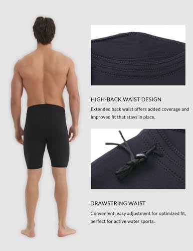 Lemorecn Wetsuits Pants Shorts 3mm Neoprene Canoeing Swimming Pants (1035black2XL) - Image 4