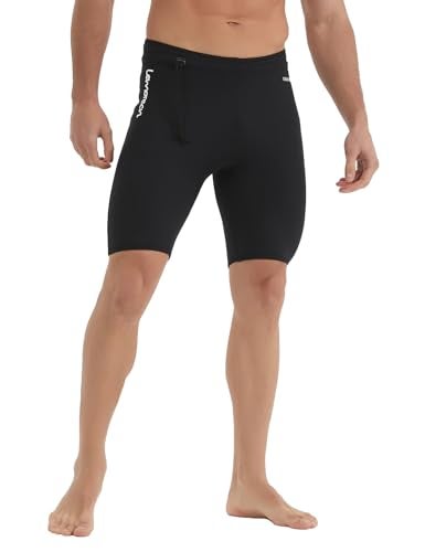 Lemorecn Wetsuits Pants Shorts 3mm Neoprene Canoeing Swimming Pants (1035black2XL) - Image 1