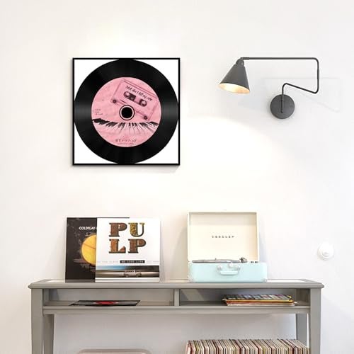 Homso Vinyl Record Frame for the Wall Display Album Cover for 12.5x12.5 inch LP Record with Cover, Metal Aluminum Finish - 2 Pack Black - Image 2
