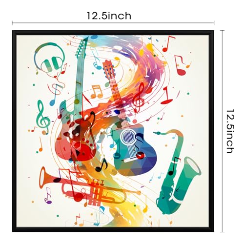 Homso Vinyl Record Frame for the Wall Display Album Cover for 12.5x12.5 inch LP Record with Cover, Metal Aluminum Finish - 2 Pack Black - Image 5