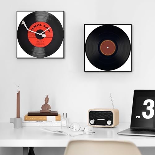 Homso Vinyl Record Frame for the Wall Display Album Cover for 12.5x12.5 inch LP Record with Cover, Metal Aluminum Finish - 2 Pack Black - Image 3