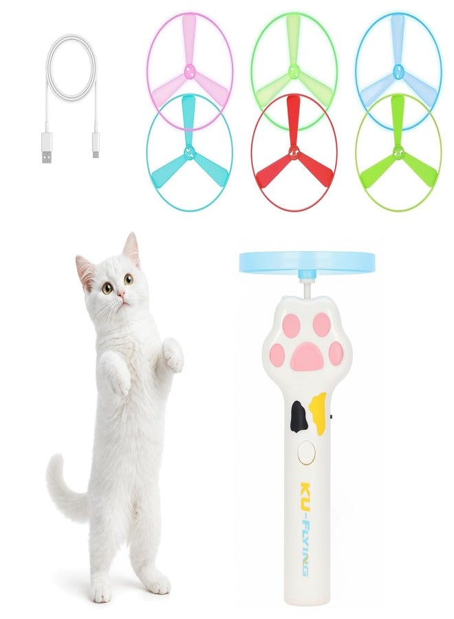 Cat Fetch Toy with 6 Flying Spinners - Image 1