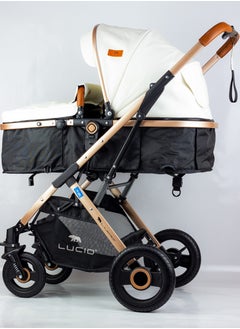 SENA Baby Stroller, luxury carriage with umbrella and leather cover from Lucid Baby, model - LC1 - pzsku/Z9BC40B55ED65B82A2FAEZ/45/_/1717992735/590eb0e0-f2f7-4973-a9de-3b9e2a07cf8b