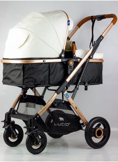 SENA Baby Stroller, luxury carriage with umbrella and leather cover from Lucid Baby, model - LC1 - pzsku/Z9BC40B55ED65B82A2FAEZ/45/_/1717992736/504aaeb9-decb-4095-a5c9-79cf024ed174