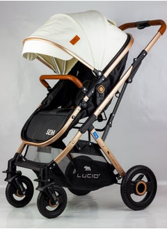 SENA Baby Stroller, luxury carriage with umbrella and leather cover from Lucid Baby, model - LC1 - pzsku/Z9BC40B55ED65B82A2FAEZ/45/_/1717992736/a87d0283-7368-47b9-97ae-3b2761a5e854