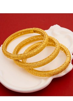 FASHION Hollow Strip Printed Pattern Bracelet, Exquisite Environmentally Friendly Copper Women's Fashionable High-End Bracelet  - Image 2