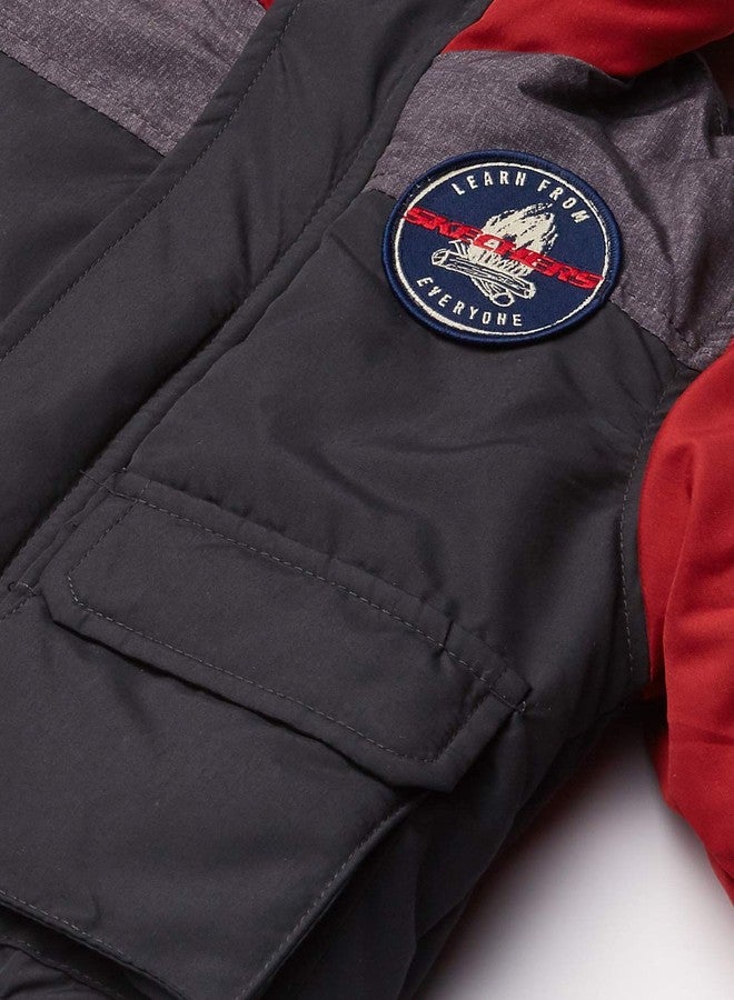 Skechers Baby Boys Outdoorsman Jacket, red, 18M - Image 3