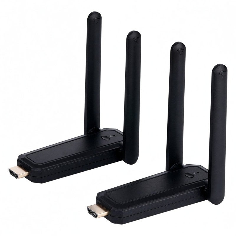مرسل HDMI لاسلكي بدقة 1080P عالية الوضوح لعكس الشاشة على الشاشات الكبيرة - بث مستقر بتردد 5 جيجاهرتز مع تأخير 0.1 ثانية ونطاق إرسال 164 قدمًا مع إمكانية التبديل بين 6 أجهزة لابتوب - Image 1