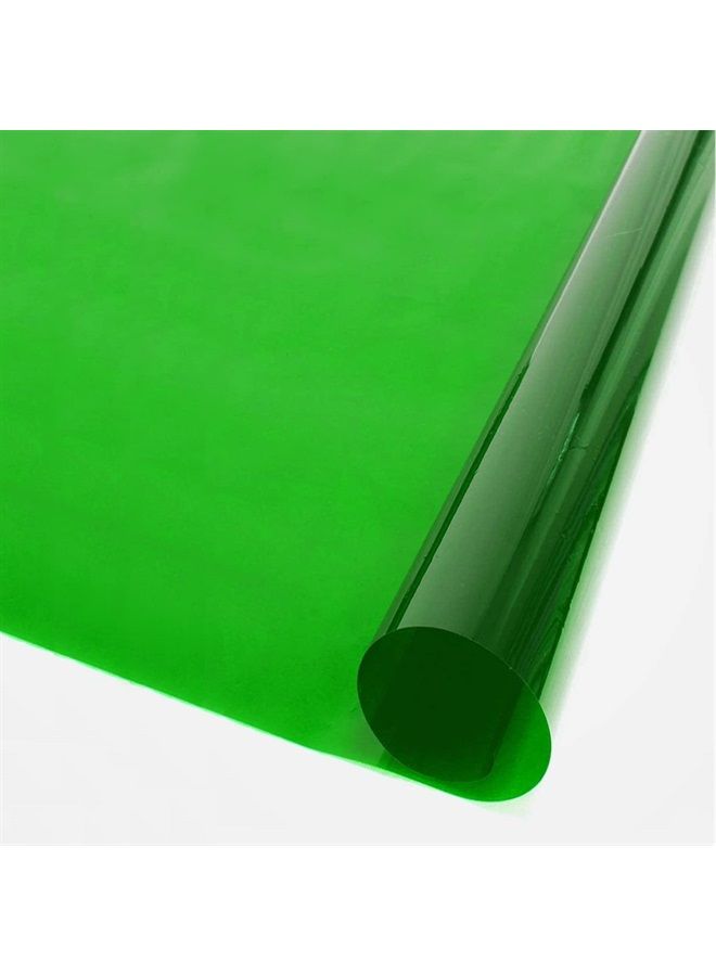 Selens 15.8X19.7inch/40X50cm Gels Color Filter Paper Correction Gel Lighting Filter for Photo Studio Light Red Head Light Strobe Flashlight Green