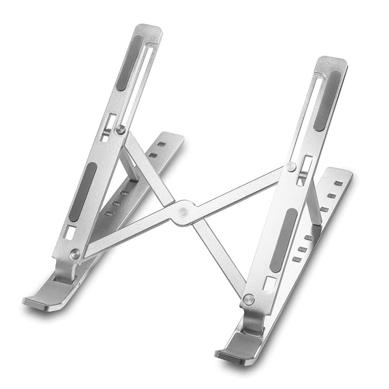 VITORIYA 6 Angles Adjustable Aluminum Ergonomic Foldable Portable Tabletop LaptopDesktop Riser Stand Holder Compatible for MacBook HP Dell Lenovo All Other Notebook - Image 1
