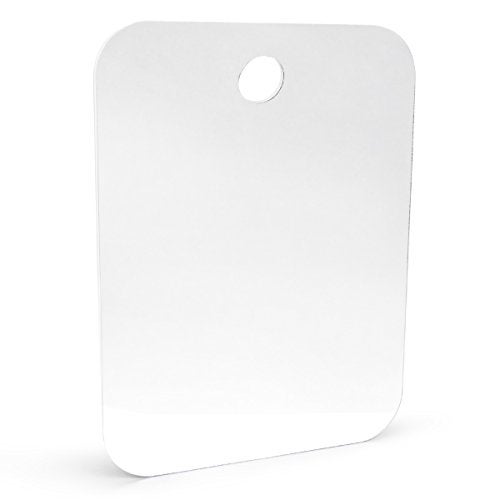 QSHAVE Fogless Shower Mirror Large Size with Suction Hook and Adhesive Hook Perfect for Shaving - Image 2