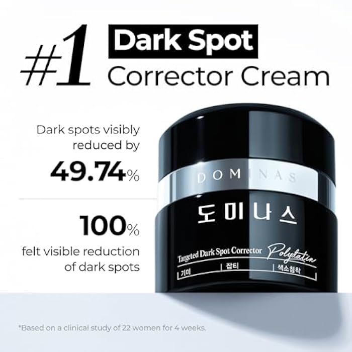 DOMINAS Dark Spot Corrector Cream | Advanced Formula with Niacinamide, TXA, Hexylresorcinol & Bakuchiol to Visibly Reduce Age Spots, Sun Spots & Uneven Tone | Korean Skincare (1.76 oz) - Image 3