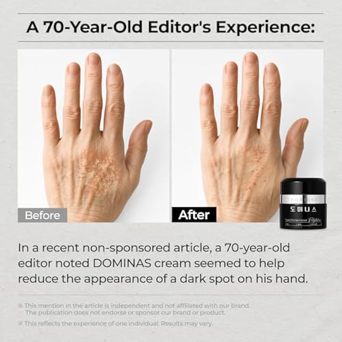 DOMINAS Dark Spot Corrector Cream | Advanced Formula with Niacinamide, TXA, Hexylresorcinol & Bakuchiol to Visibly Reduce Age Spots, Sun Spots & Uneven Tone | Korean Skincare (1.76 oz) - Image 2
