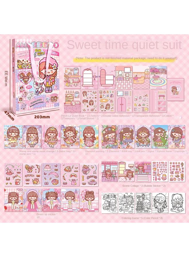 Bluejw AKi Sauce Fun Play Surprise Box Hand Book Suit Gift Box Girl Hand Book Three-dimensional Organs This Primary School Stationery - Image 1