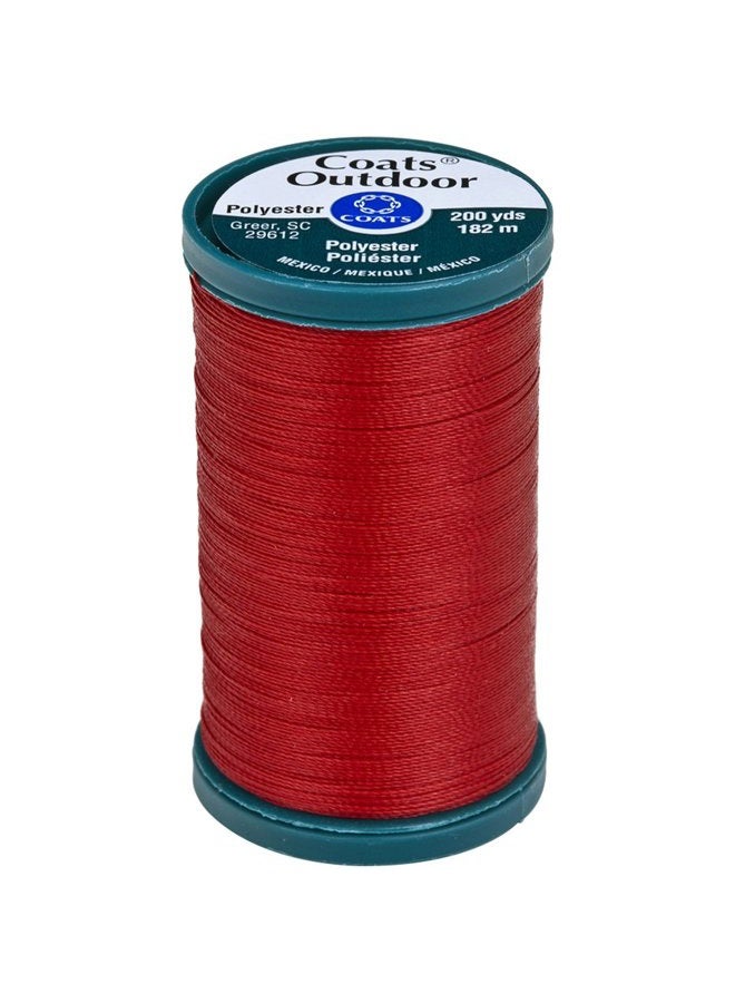 Outdoor Living Thread 200yd, Red Cherry