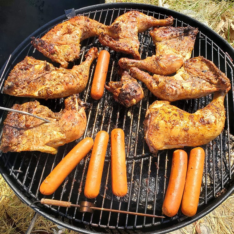 Skyflame Charcoal Heat Controller for 22â€/26â€ Kettle Grills, Stainless Steel BBQ Smoking Gilling Kit with Ceramic Heat Deflector Plate - U.S. Design Patent, Turns Your Charcoal Grill Into a Smoker - Image 5