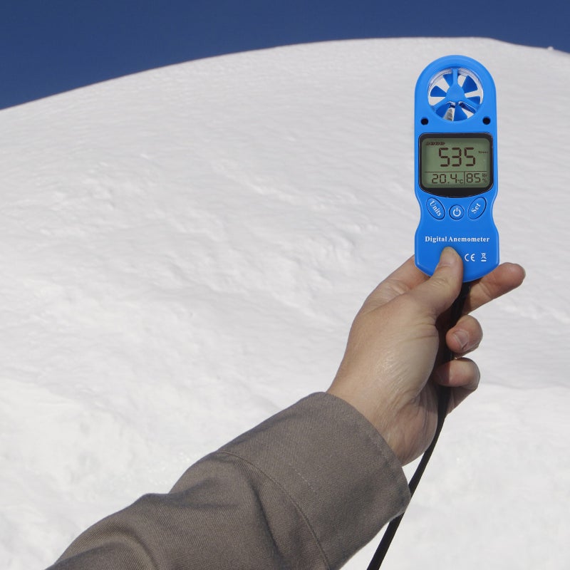 1Pc Mini Handheld Digital Anemometer Practical Hygrothermograph with No Battery - Image 3