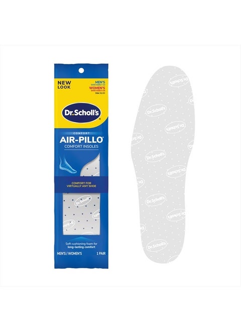 نعل AIR-PILLO // بطانة فائقة النعومة وراحة تدوم طويلاً مع طبقتين من الرغوة تناسب أي حذاء - زوج واحد