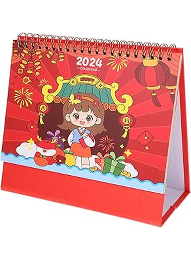 Monthly Desk Calendar Organizer With Print Pages For Easy Planning Workspace Charm - Image 1