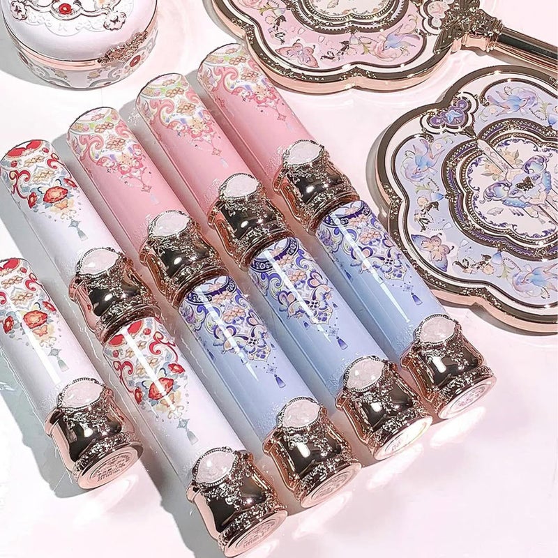 Flower Knows Butterfly Cloud Collar Glossy Lipstick,Hydrating Solid Lip Gloss,Moisturizing Pink Tinted Lip Balm,Long Lasting Lip Gloss in Balm for Girls&Women,(C06 Cardamom) - Image 5
