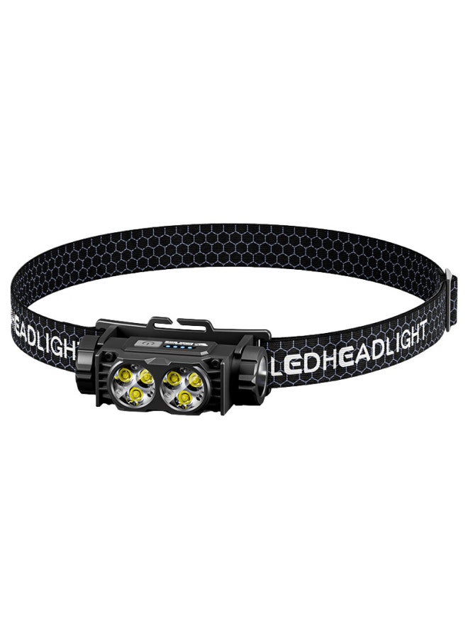 Smile Shark 0193b Headlamp High Brightness Rechargeable Portable Outdoor Fishing Long Battery Life