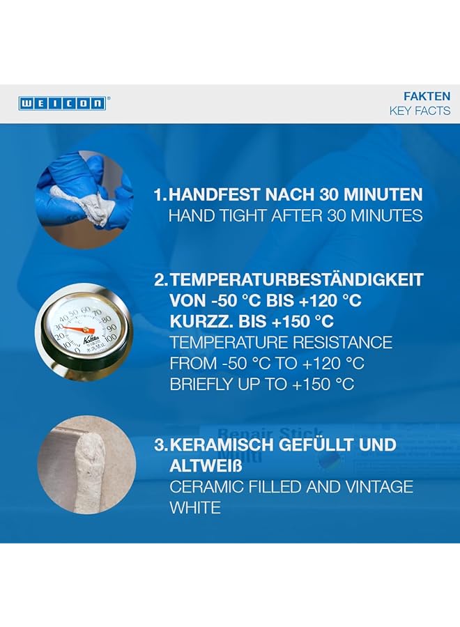 Weicon Repair Stick Aqua 57G - Image 4