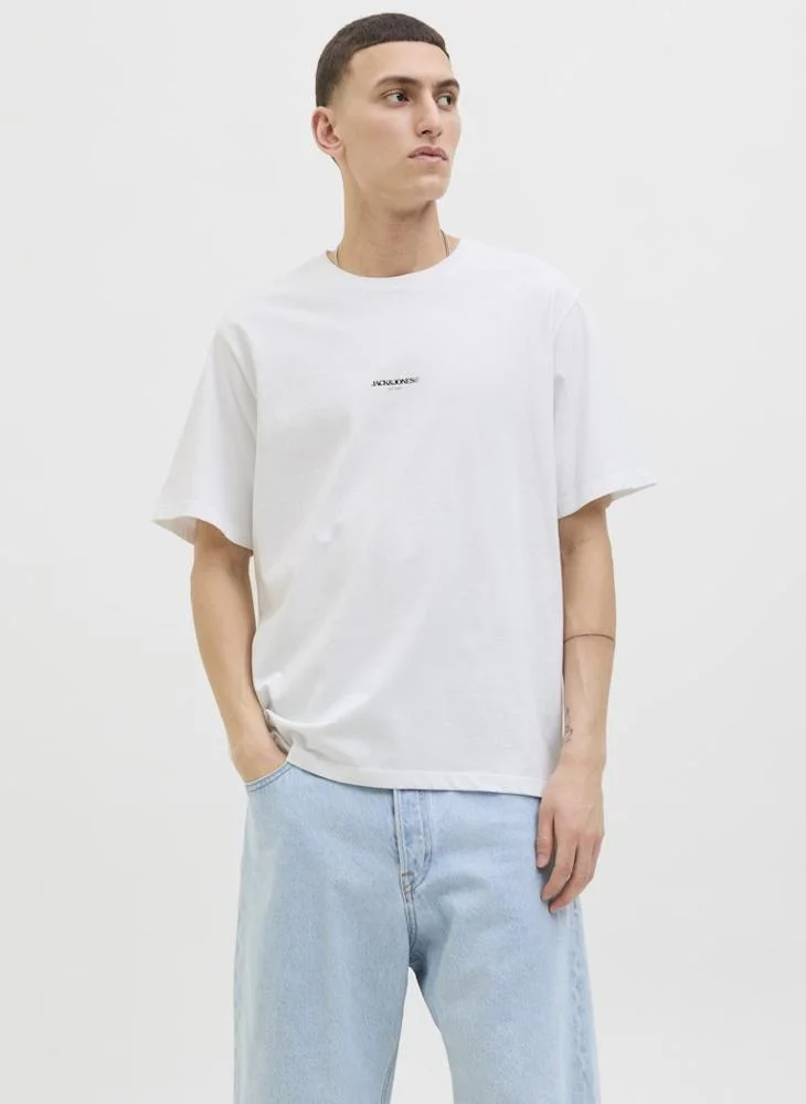 JACK & JONES Jortavira Poster Crew Neck T-Shirt