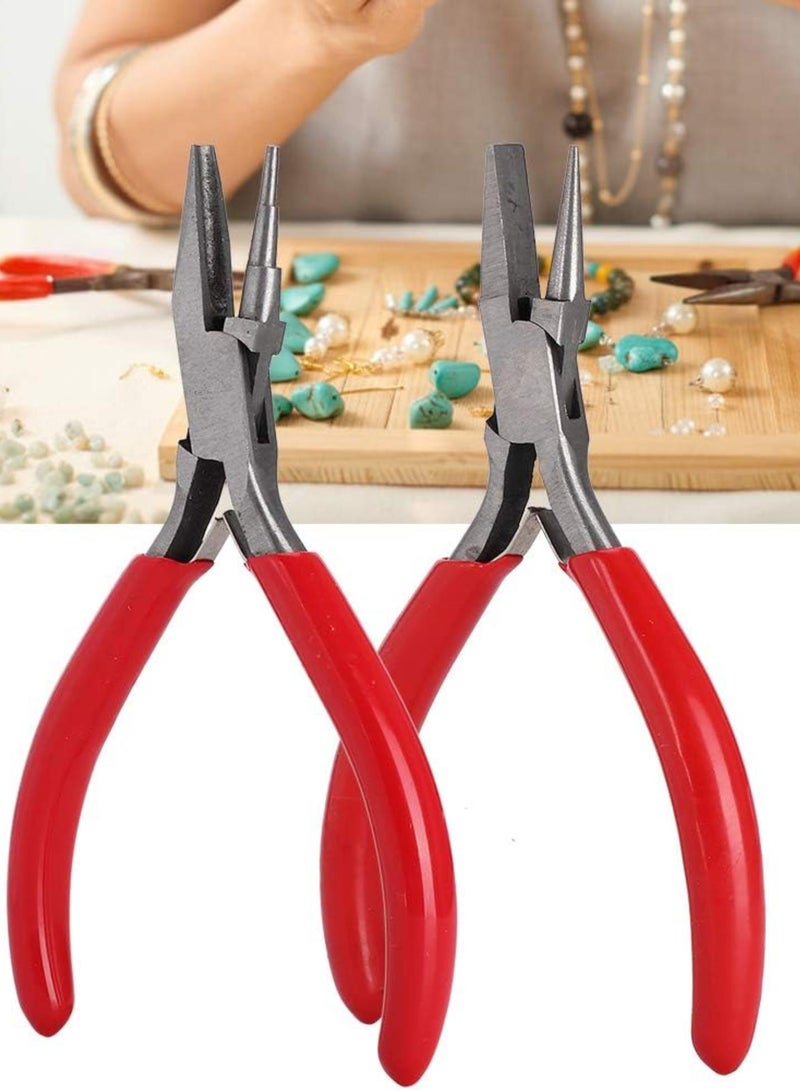 GGOOT 2PCS Jewellery Pliers, Metal Mini Bead Pliers Set, Mini Cutter Hand Made Hardware Tools for Jewelry Making Wire Wrapping Beading - Image 2