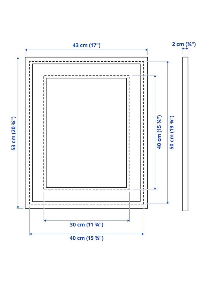 Frame, silver-colour, 40x50 cm  - Image 5