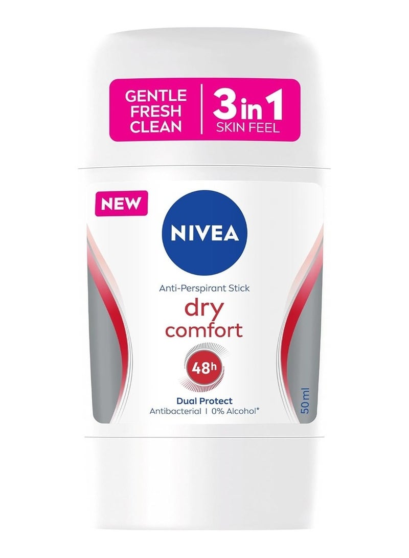Nivea Deodorant Stick dry comfort dual protect 50ml - Image 1