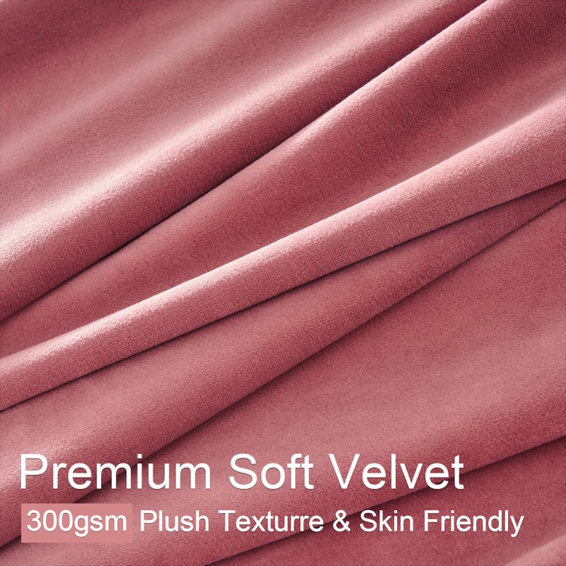 Drapenova Dusty Pink Velvet 84 Inches Curtains 2 Panels Modern Luxury Decorative Pinch Pleated Drapes for Girls Room Nursery Bedroom,Dusty Rose Thermal Blackout Curtains 2 Panels W40 x L84,Home Decor - Image 3