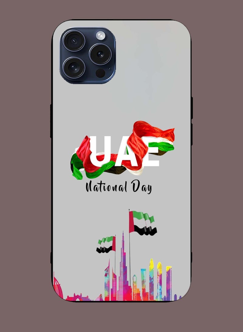 Service Zone Protective Mobile Back Cover Happy UAE National Day For iPhone 15 Pro - Image 2