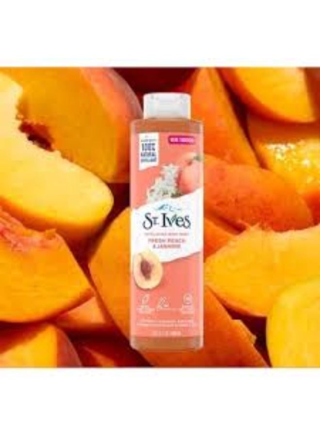 St. lves Fresh Peach & Jasmine Body Wash 650 ml - Image 2