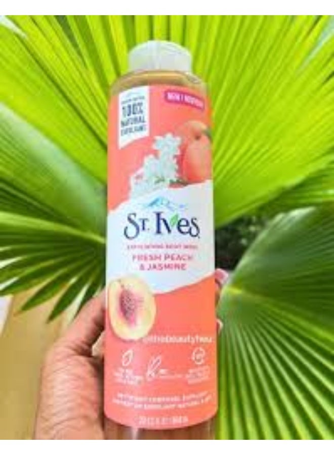 St. lves Fresh Peach & Jasmine Body Wash 650 ml - Image 3