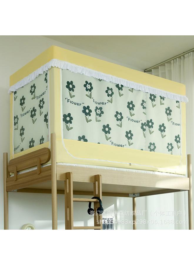 Bluejw 10Y Cross-border College Student Dormitory Mosquito Net Upper And Lower Bed Curtain Integrated Coating Shading Bed Curtain With Bracket Manufacturers  - Image 1