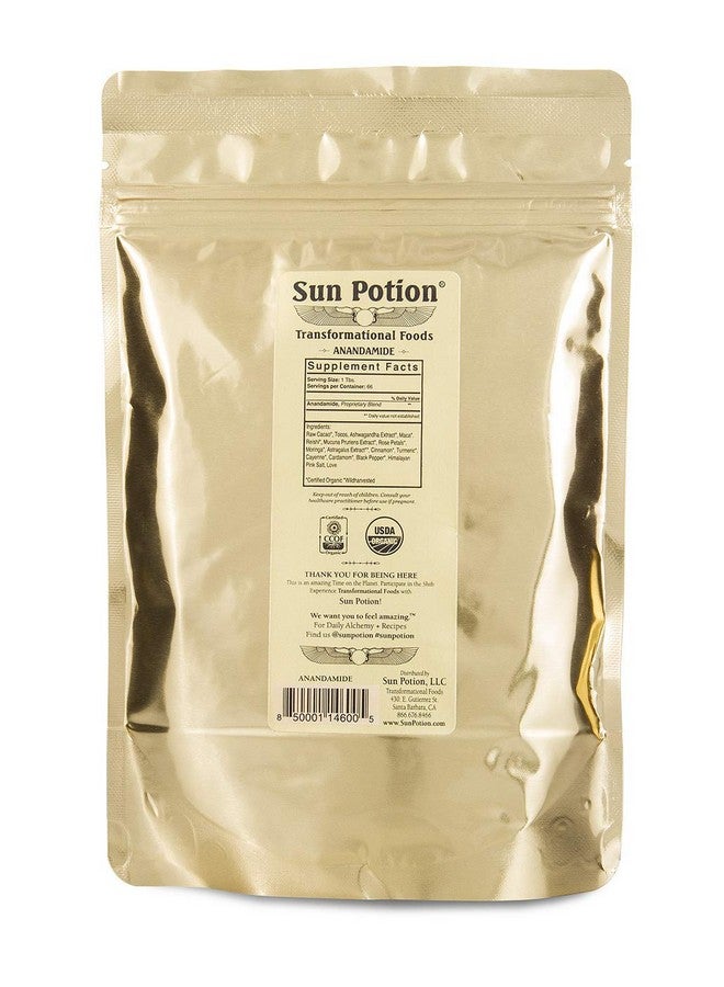 Sun Potion Organic Anandamide 222g by Sun Potion - Raw Unsweetened Cacao Powder and Tonic Herbs - Includes Tocos Ashwagandha Reishi Maca Moringa Turmeric Astragalus Cayenne Cinnamon and Others - Image 2