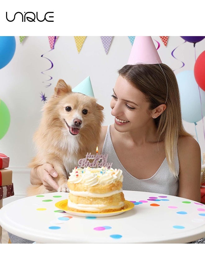 Unique 11 Pcs Candle Set - 2.95 inch Candle Short Thin Spiral Candle - Happy Birthday Candle Cake Birthday Candle Ornament - For Cake Decorating Birthday Decoration Party Supplies (Rose Gold) - Image 3