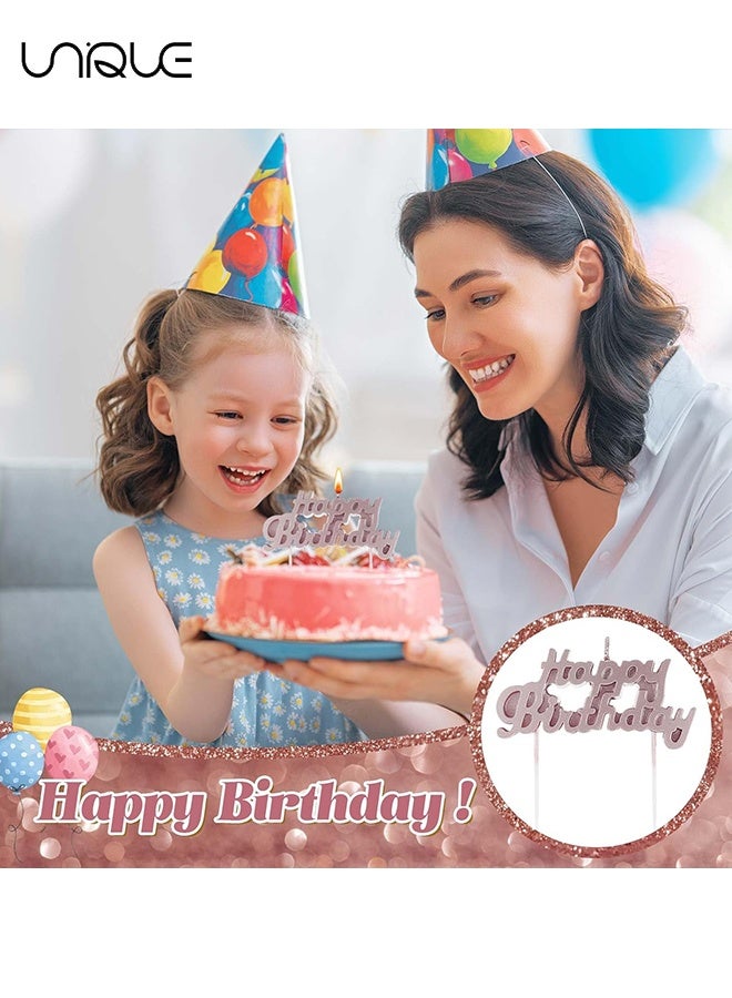 Unique 11 Pcs Candle Set - 2.95 inch Candle Short Thin Spiral Candle - Happy Birthday Candle Cake Birthday Candle Ornament - For Cake Decorating Birthday Decoration Party Supplies (Rose Gold) - Image 4