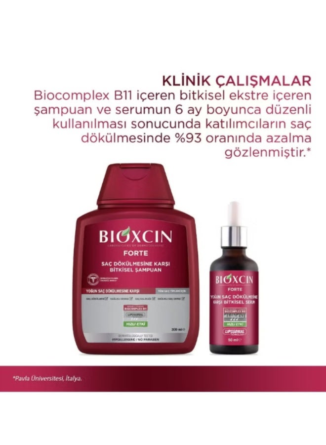 BIOXCIN Anti-Hair Fall Shampoo for Hair Loss Control & Stronger Roots, Suitable for Weak & Thinning Hair, 300ml with 100ml Gift - Image 1