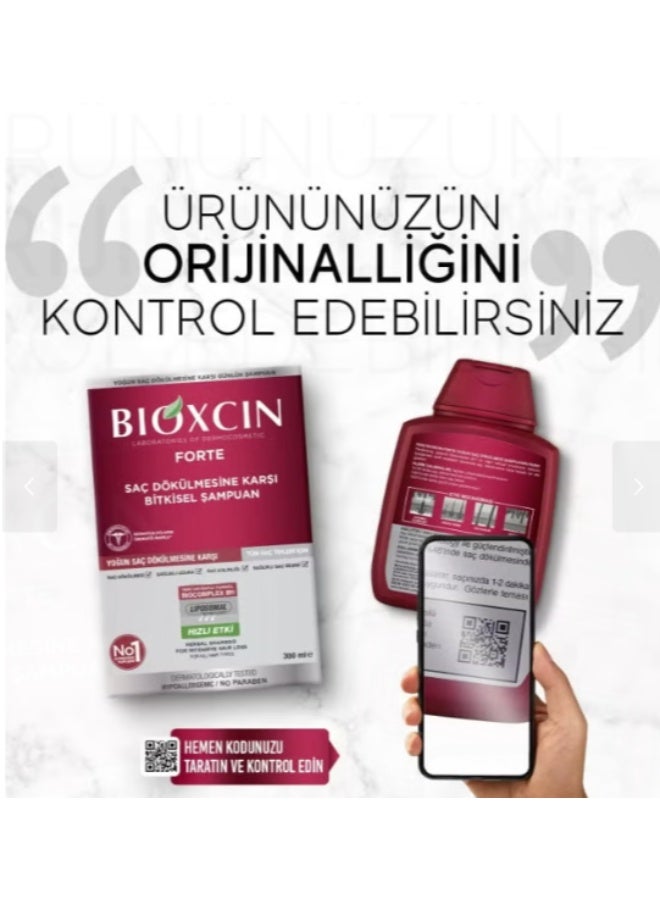 BIOXCIN Anti-Hair Fall Shampoo for Hair Loss Control & Stronger Roots, Suitable for Weak & Thinning Hair, 300ml with 100ml Gift - Image 4