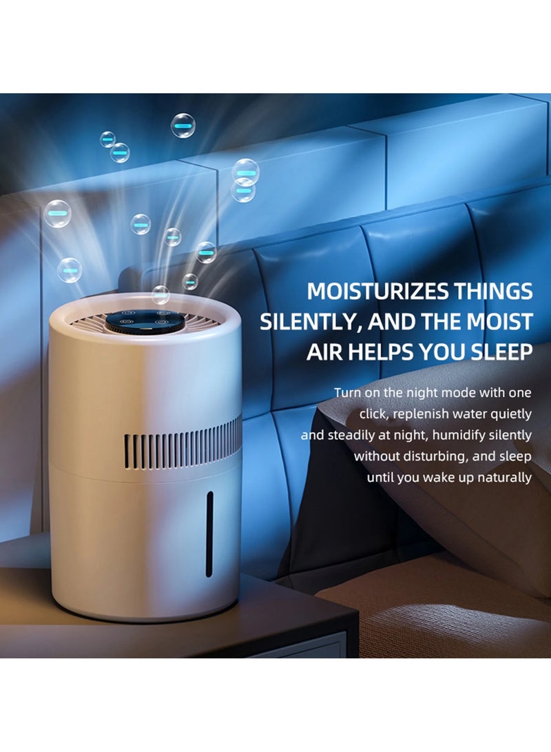 RUKYU Humidifier And Air Purifier In One 4L Humidifier Large Cool Mist Humidifier Diffuser Purifier Humidifier for Bedroom With Mist Level Controland Purification Filter That Removes Impurities - Image 3