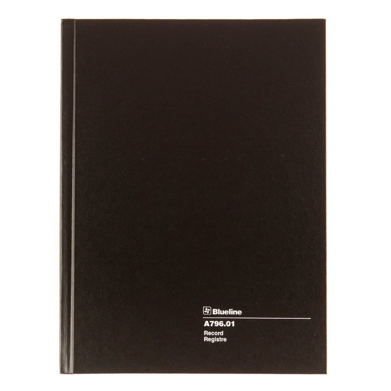 Blueline Record Book Black 1025 x 769 inches 200 Pages A79601
