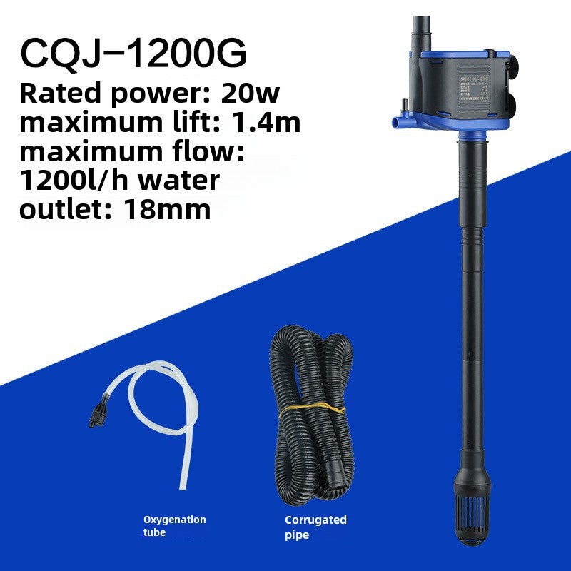Generic 3-in-1 Aquarium Submersible Pump Oxygenation CQJ-1200G(20W)(0.6KG) 