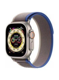 Trail Loop Apple Watch Replacement Band 49mm 45mm 44mm - Blue Grey