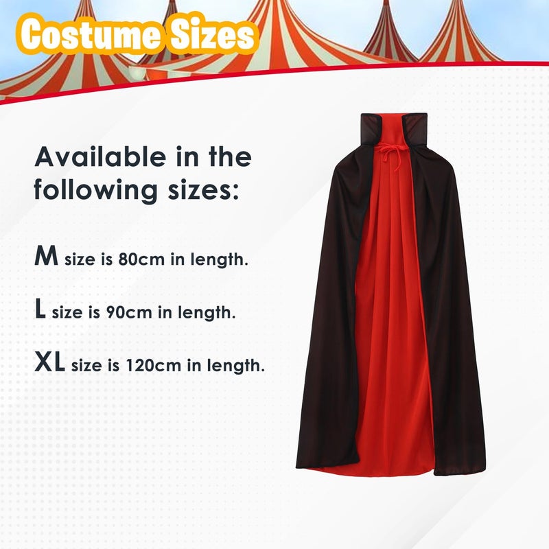 Home Smart Magician Cloak Stand Collar Cloak for Kid's Magician Role Play Costume Set with Hat and Wand for Party - Image 2
